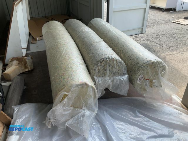 Lot 2-18758 - Lot of (3) rolls of Carpet Padding 540” Long