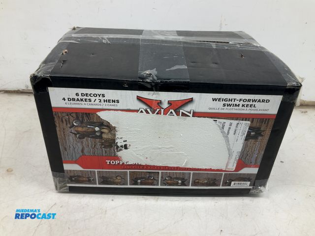 Lot 2-15643 - Avian decoy set, includes 4 drakes and 2 hens