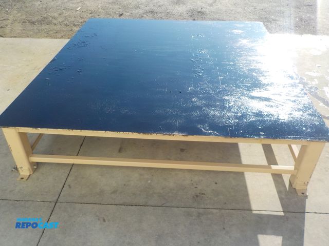 Lot 2-33873 - Industrial Heavy Duty Machine Stand, Floor Anchors, 64'' x 69'' x 14'' Tall