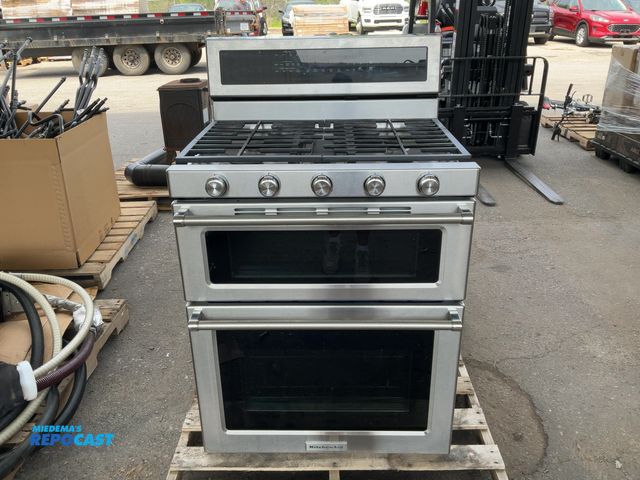 Lot 2-64344 - KitchenAid unknown model number  Upper and lower oven