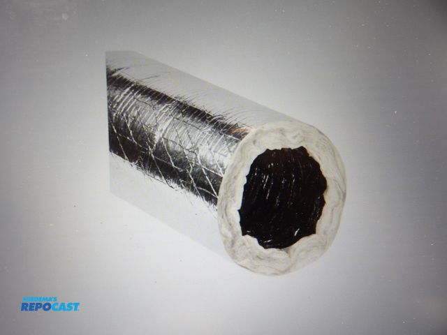 Lot 2-51054 - new quietflex insulated flex duct fiberglass, 6" dia x 25ft large. 6000fpm, #847TC1