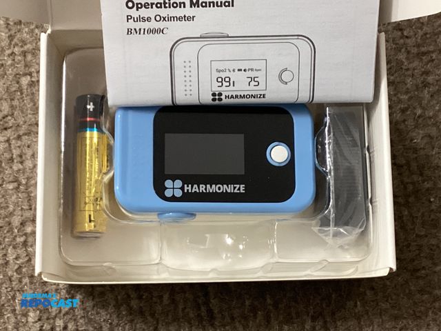 Lot 2-92906 - New Harmonize BM1000C Pulse Oximeter. Fingertip Pulse Oximeter. Use this device to measure your bloo...