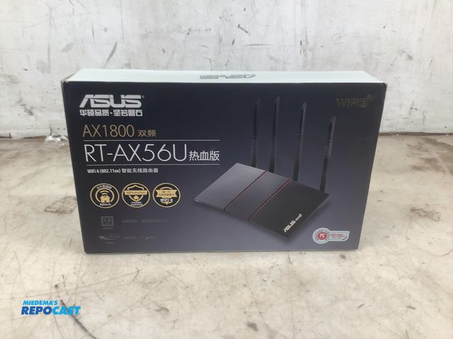 Lot 2-94866 - new asus RT-AX56U router, WiFi6