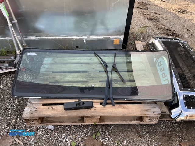 Lot 2-27660 - Windshield - came from a 2010 Ford Super Duty comes with rear view mirror and windshield wipers