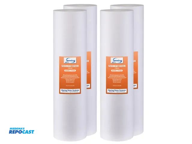 Lot 2-64383 - Spring FP25BX4 20° x 4.5" Whole House Water Filter Replacement Cartridges-Fine Sediment Filters - 5 ...