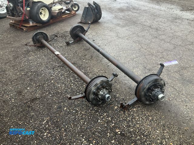 Lot 2-33634 - (2) Dexter 8 bolt trailer axles with electric brakes