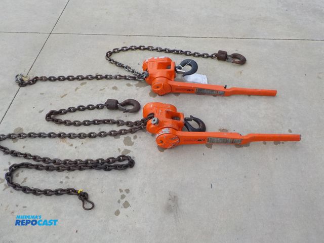 Lot 2-16272 - (2) cm com-a-long chain ratcheting tools, 1-1/2 tons