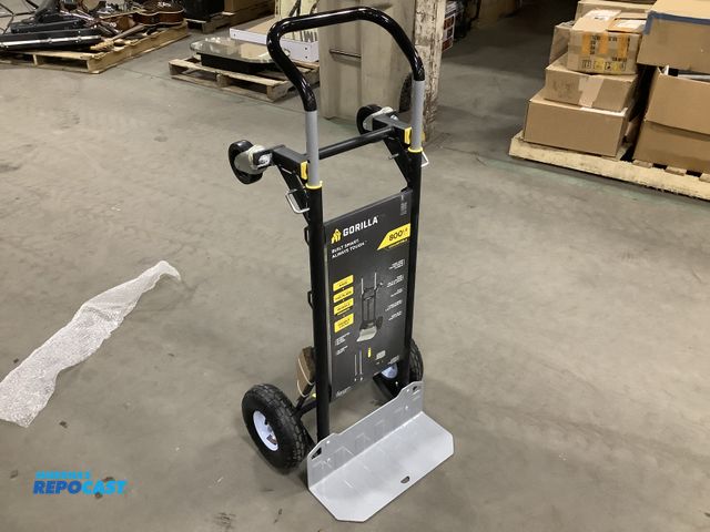 Lot 2-60895 - Gorilla 800 lb Convertible Steel Hand Truck with Wide Dual Mode Adjustable Height Handle. Super Duty...