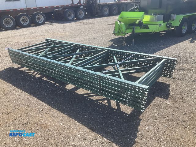 Lot 2-22977 - (5) 18’T x 48” teardrop pallet racking uprights, used