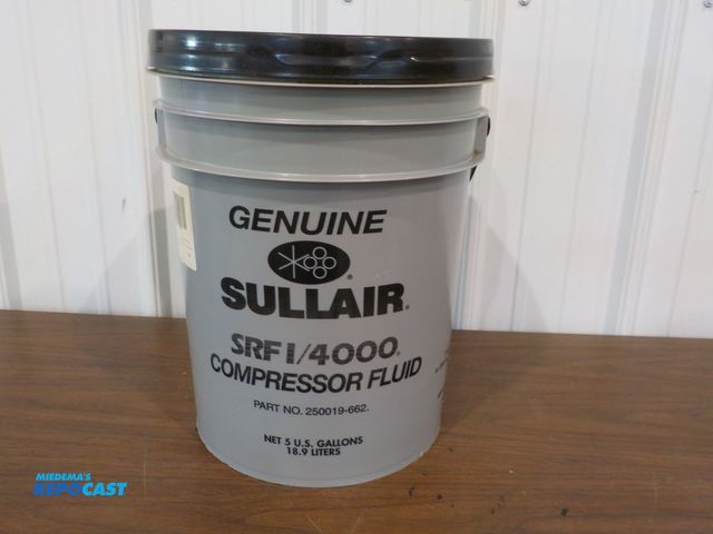 Lot 2-37887 - SULLAIR compressor fluid, 5 gallons