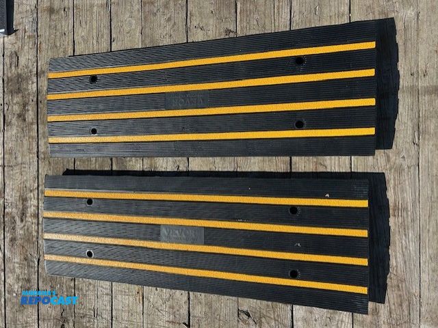 Lot 2-tbd - 16” x 48” Rubber Curb Ramp, 15ton capacity, Weatherproof - New