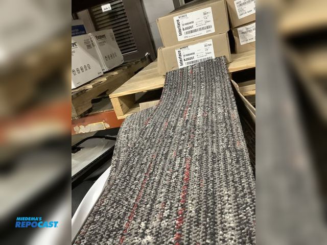 Lot 2-93279 - Skid lot of (3) boxes of interface bitrate carpet blocks that are 5.98 square yards approximately 20...