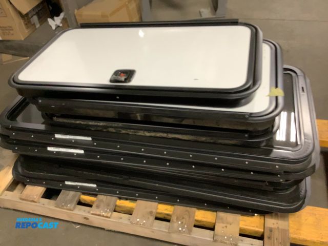 Lot 2-67830 - Skid of rv windows and cargo doors