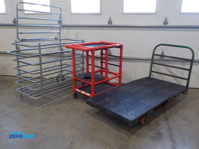 Lot 2-30254 - Lot of (3) industrial carts. See pics for measurements.