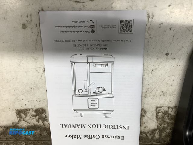 Lot 2-95145 - Espresso coffee maker CM5411C-UL