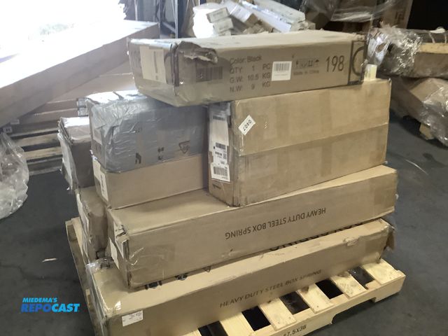 Lot 2-10573 - Lot of heavy duty steel box springs and cabinets.