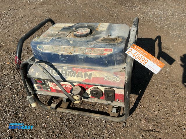 Lot 2-40499 - Firman 3650 Generator, 208cc OHV Gas Engine with Recoil Start, 4,550 Starting Watts, 3650 Running Wa...