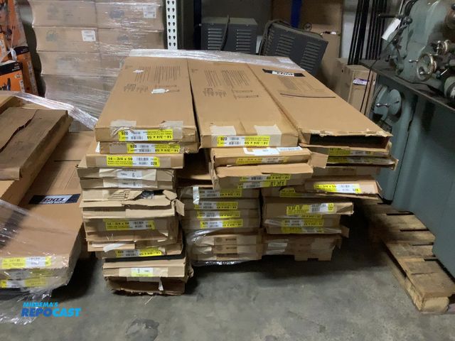 Lot 2-92683 - Skid Lot of Builders Edge 14-3/4 x 59 and 14-3/4 x 47 Panel 028 Forest Green Shutters