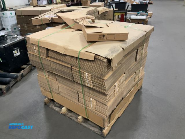 Lot 2-39435 - Lot of (500) cardboard shipping boxes, 16” x 3” x 12”