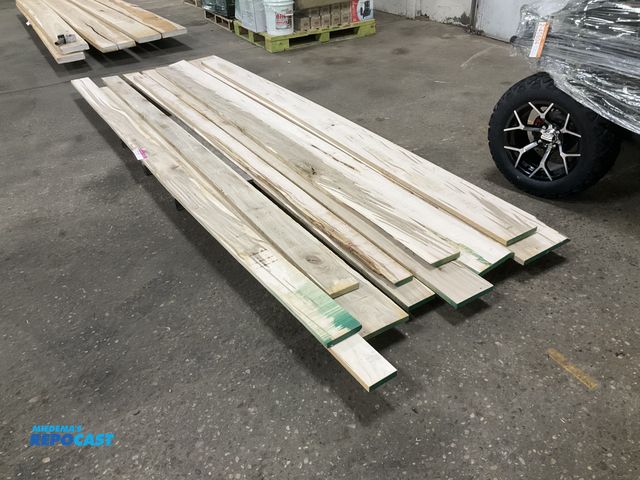 Lot 2-21016 - (11) 4/4 rustic and wormy Maple wood boards, approx 11’ to 12’ lengths and widths from 4” to 11”