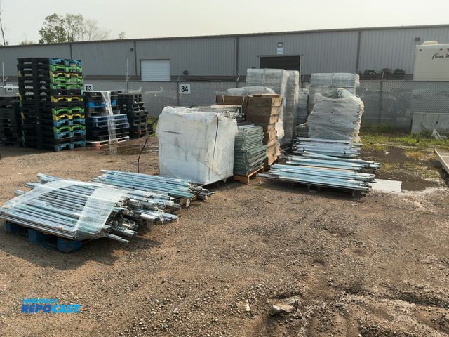 Lot 2-11105 - (9) Skids of Assorted Wire Shelving and (5) Skids of Shelving Legs, unknown how many shelves can be ...
