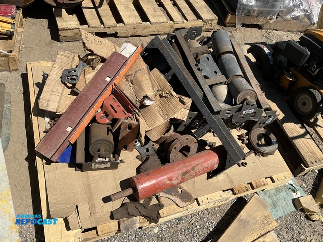 Lot 2-75318 - Skid lot of various Conveyor Idler Rollers and other industrial parts