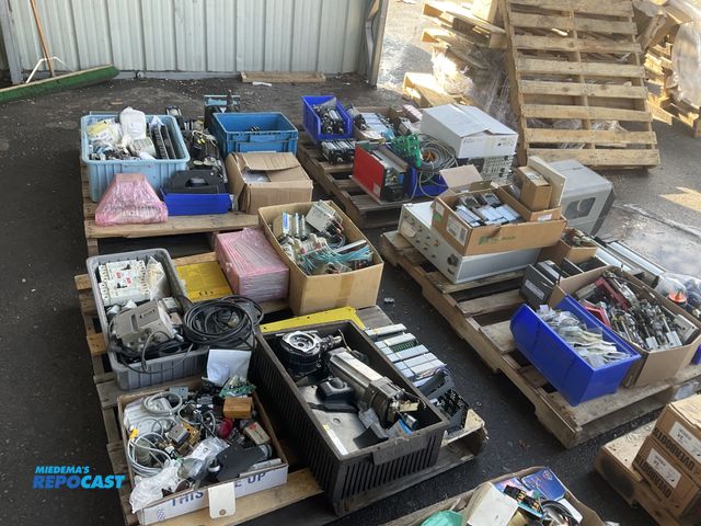 Lot 2-65324 - 4 Skids of Various Industrial Parts Including Electric Switches, Circuit Breakers, Motors, Converter...