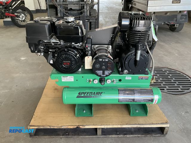Lot 2-61915 - Speedaire 6EWK4- Air Compressor/Generator  Portable Gas Powered Electric Start Recoil Start