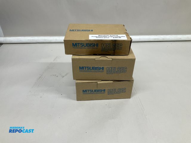 Lot 2-35555 - Lot of (3) Mitsubishi programmable controllers.