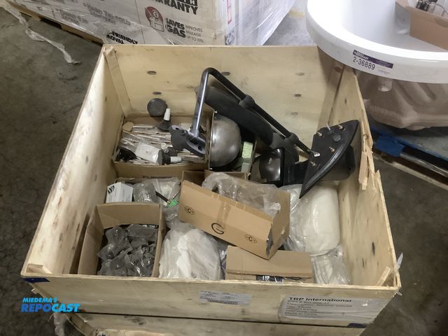 Lot 2-93665 - Lot with misc. RV Mirror/Hardware/Charger/Sink