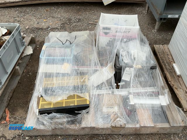 Lot 2-33824 - Skid of misc. industrial parts. Includes Omron Sysmac PLC’s, pneumatic cylinders, etc.