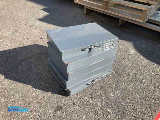 Lot 2-75142 - Lot of (5) Steel Compartment Box, 24 Slots, 13-5/8" X 9-9/16" X 2"used condition