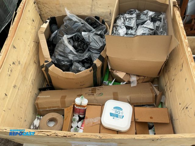 Lot 2-18369 - Crate or RV water inlets, sealant, adhesives outlet switches, and more