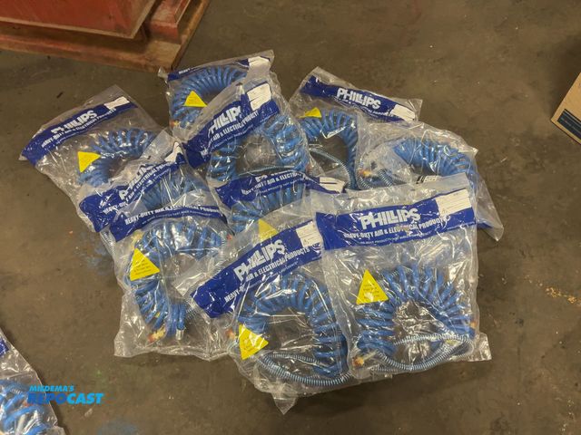 Lot 2-10036 - (10) New Phillips 11-339 Blue Coiled Air Hoses, 15’