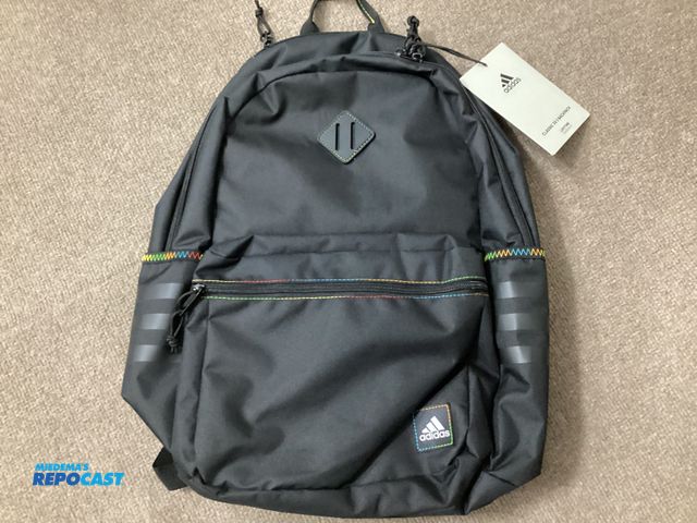 Lot 2-95885 - New adidas classic 3S 5 backpack.  Soft padded shoulder straps, padded back panel, laptop and media ...