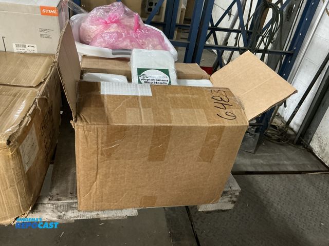 Lot 2-19291 - Box of 15 Packs of Synonymous Replacement Mop Heads- 12”x6”, 25 per pack