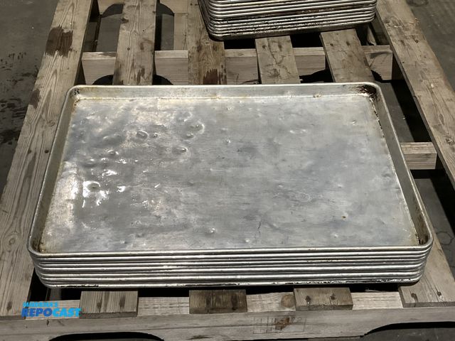 Lot 2-55060 - Lot of (16) 18” x 25” aluminum sheet pans.
