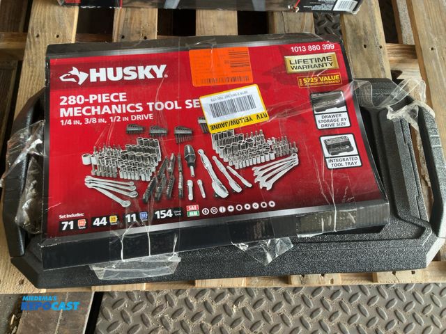 Lot 2-33630 - Husky 280 piece mechanics tool set 1/4 in, 3/8 in, 1/2 in Drive