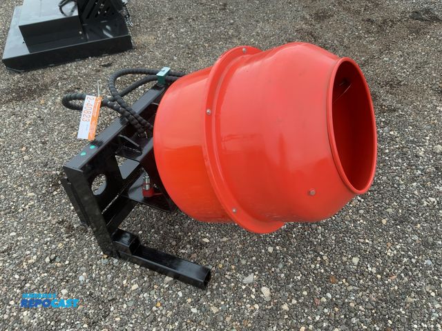 Lot 2-40823 - New SDLANCH Cement Mixer Mini Skid Steer Attachment, hydraulic rotate, has hydraulic hoses with quic...
