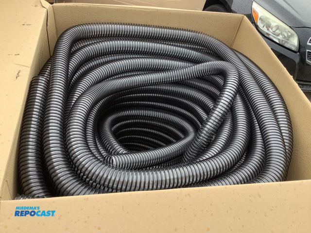 Lot 2-27319 - Flexaust 2.5” flex tube PV clear/black 4 x 100’