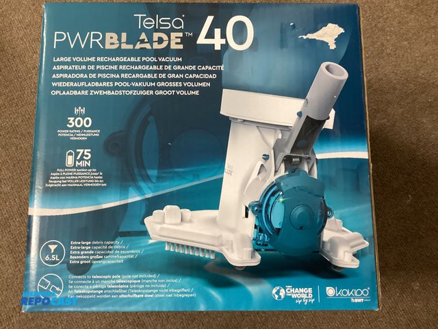 Lot 2-76588 - New Tesla PWRBLADE 40 Large volume rechargeable pool vacuum. Full power suction up to 75 minutes. Ex...