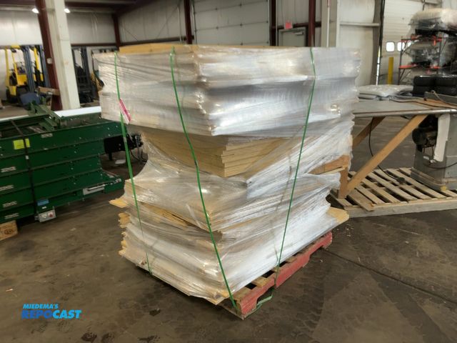 Lot 2-22794 - Stack of Assorted Plywood Cut Off Pieces, assorted sizes and thickness, whole stack is approx. 4’x5’...