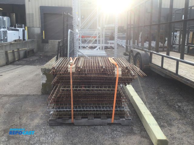 Repocast.com - Lot 2-56677 - Ridg-u-rak decking Metal pallet rack ...
