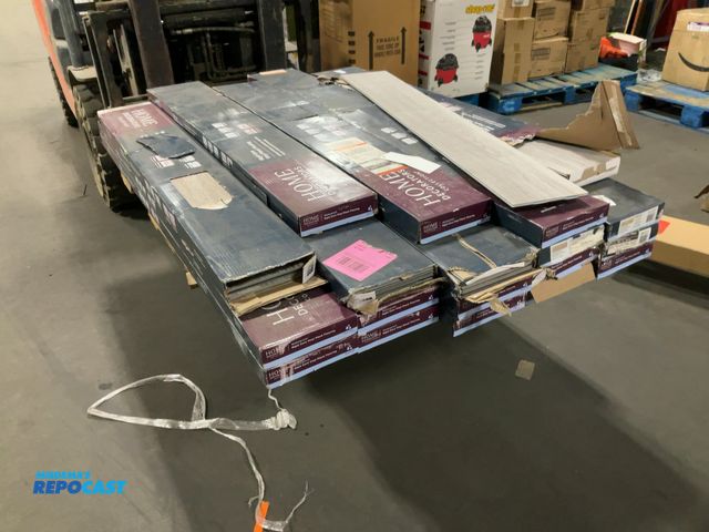 Lot 2-16088 - Skid lot of (19) cases of home decorators collection vinyl plank flooring, different styles, some da...