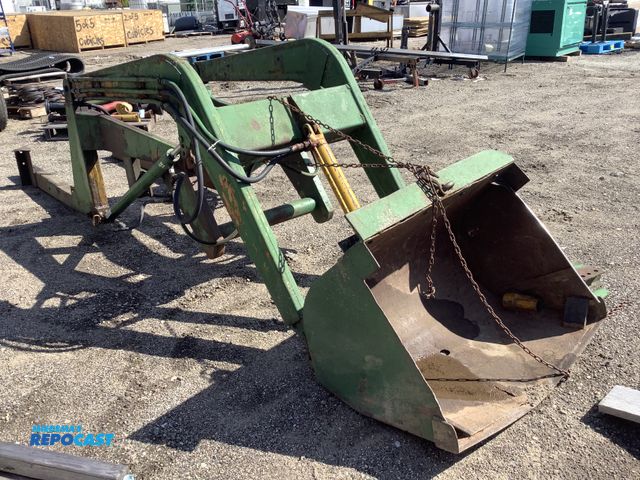 Lot 2-94945 - Lot of (1) green loader bucket, bucket 40” x 30” and 25 1/2” deep