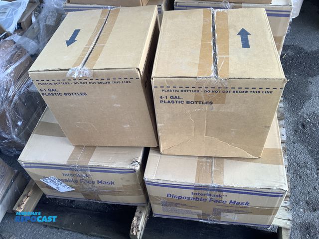 Lot 2-27914 - Lot of (4)_ - 2 Cases of Aire Disposable Protective Masks 50Pcs x 40 Packs. 2 Cases of Econo Gel Iso...