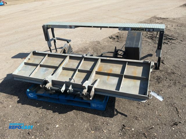 Lot 2-11535 - Used Maxon Lift Gate, Galvanized Steel, 12 Volt Hydraulic Pump, approx. 80”x4’ platform, 2,500 lb ca...