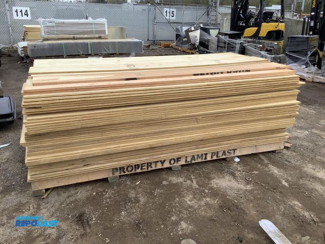 Lot 2-93731 - Approximately 135 Lot of various size pieces of plywood most are approximately 8’ long widths vary