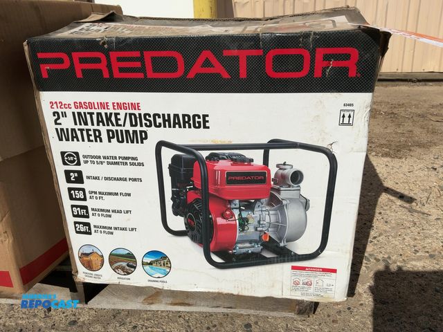 Lot 2-40495 - Unused in Open Box Predator 2" Water Pump, 212cc Gas Engine with Recoil Start