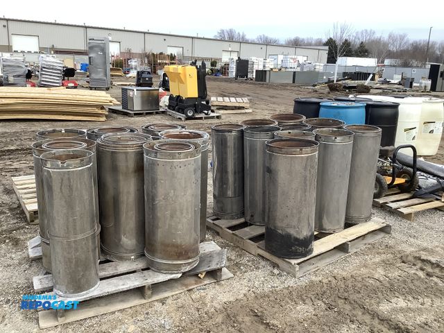 Lot 2-92034 - class A exhaust pipes, sizes for all are around 31”x14”